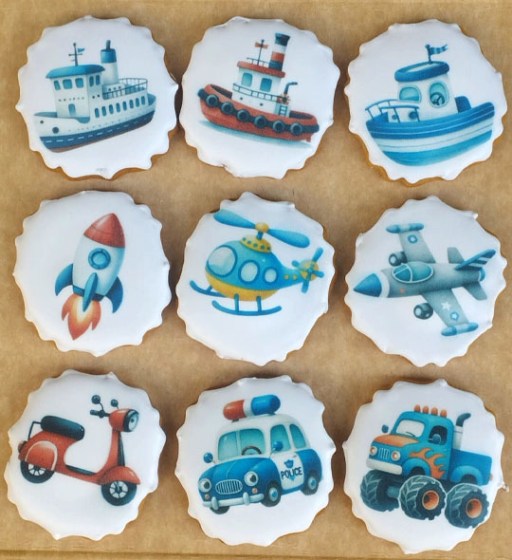 galleta de jengibre de navidad transporte para niños